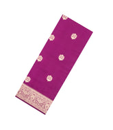Magenta Handloom Banarasi Silk Saree With Zari Kanchipuram Butta Silk Sarees-BE1871