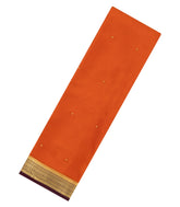 Orange Woven Mysore Silk Saree With Buttas & Contrast Border-MS3599