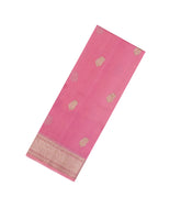 Peach Woven Pure Organza Silk Saree With Buttas-KS1104
