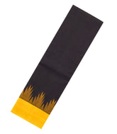 Black Handloom Rasipuram Cotton Saree With Contrast Silk Border-RA2439