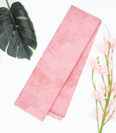 Baby Pink Handloom Kanchipuram Silk Saree With Abstract Motifs