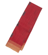 Red Handloom Rasipuram Cotton Saree With Floral Buttas