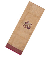 Sandal Printed Chanderi Cotton Saree With Bird Motifs-CC1447