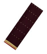 Brown Woven Mysore Silk Saree With Buttas-MS3424