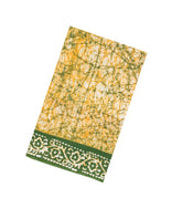 Green Printed Jaipur Cotton Saree With Tie & Dye Motifs-JC1853