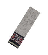Grey Printed Synthetics Dupion Saree With Abstract Motifs-BL5210
