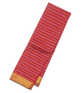 Crimson Handloom Kanchipuram Silk Saree With Beldari Stripes