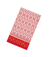 Baby Pink Handwoven Orissa Cotton Saree With Tie & Dye Motifs-OR0924