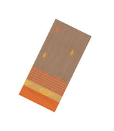 Beige Handloom Bengal Cotton Saree With Floral Buttas-BG1684