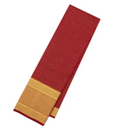 Crimson Handloom Kanchipuram Silk Saree With Zari Checks -KA14432
