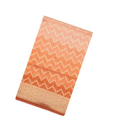 Brown Handloom Banarasi Silk Cotton Saree With Chevron Motifs-BE1261