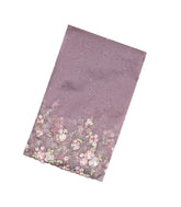 Lilac Woven Organza Saree With Hand Embroidered Floral Motifs-EN1687