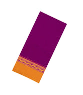 Magenta Woven Bengal Cotton Saree With Contrast Border-BG1744