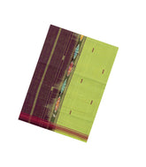 Light Green Woven Kadappa Cotton Saree With Buttas-KN0726