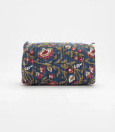 Indigo Cotton Bagru Printed Toiletry Bag With Zipper-ACS1085