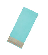 Light Blue Handloom Banarasi Khadi Georgette Silk Saree With Floral Motifs-BE1590