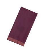 Burgundy Handloom Dupion Silk Saree With Printed Pallu-DS0593