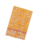 Orange Printed Kalamkari Cotton Saree-KAL1256