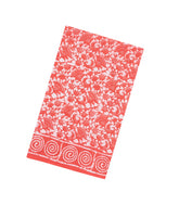 Peach Printed Jaipur Cotton Saree With Floral Motifs-JC1617