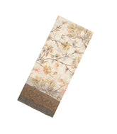 Off White Woven Synthetic Brasso Saree With Printed Floral Motifs-BL4923