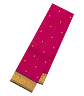 Pink Handloom Kanchipuram Silk Saree With Zari Buttas-KA15247
