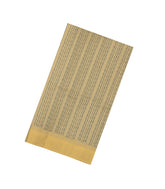 Taupe Handloom Organza Silk Saree With Dotted Stripes-SO4769