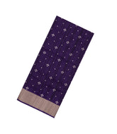Violet Woven Synthetics Dola Silk Saree With Zari Border-BL5270