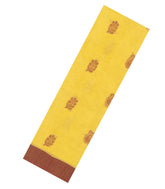 Yellow Handloom Rasipuram Cotton Saree With Floral Buttas-RA2420