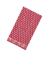 Crimson Printed Jaipur Cotton Saree With Tie & Dye Motifs-JC1849