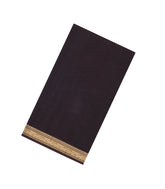 Black Handloom Silk Cotton Saree With Zari Border-SC4798