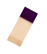 Purple Woven Art Crepe Saree With Cream Zari Border-BL4692