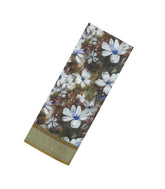 Dark Olive Printed Synthetic Linen Saree With Floral Motifs-SY0216