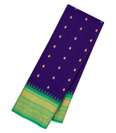 Purple Handloom Gadwal SICO Saree With Cotton Body & Silk Border-GA0322