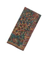 Beige Handloom Tussar Silk Saree With Hand Painted Kalamkari Motifs-TU2845