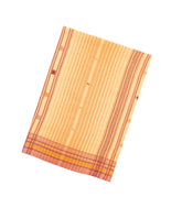 Sandal Handloom Chanderi Cotton Saree With Bhujodi Pallu-CC1364