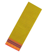 Lemon Yellow Woven Chettinad Cotton Saree With Checks & Contrast Border-CN1768