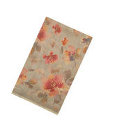 Grey Woven Synthetic Cotton Saree With Printed Floral Motifs-BL4731