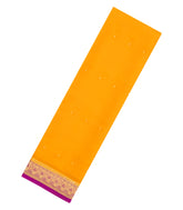 Mango Yellow Woven Mysore Silk Saree With Buttas & Contrast Border-MS3339