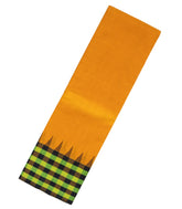 Mustard Handloom Rasipuram Cotton Saree With Contrast Checked Border-RA2374