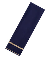 Midnight blue Woven Mysore Silk Saree With Zari Border-MS3684