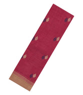 Pink Woven Rasipuram Cotton Sari With Buttas-RA2610