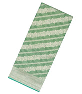 Aquamarine Handloom Banarasi Tissue Saree With Floral Motifs-BE1703