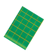 Light Green Woven Kadappa Cotton Saree With Checks-KN0742