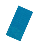 Cyan Handloom Soft Silk Saree With Checks & Floral Border-SO4592