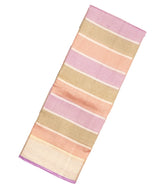 Multi Colour Handloom Banarasi Organza Silk Saree With Stripes-BE1582