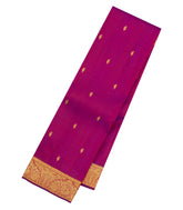 Magenta Handloom Kanchipuram Silk Saree With Mango Buttas-KA15111