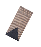 Black Printed Tussar Silk Saree With Abstract Motifs-TU3835