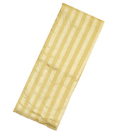Yellow Woven Banarasi Khadi Georgette Silk Saree With Stripes-BE1507