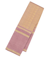 Dusty Pink Handloom Kanchipuram Silk Saree With Annam Motifs-KA15323