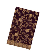 Lilac Woven Art Crushed Georgette Saree With Embroidered Floral Motifs-BL4967